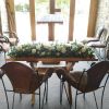 Tythe Barn Launton jessica ceremony table flower bar